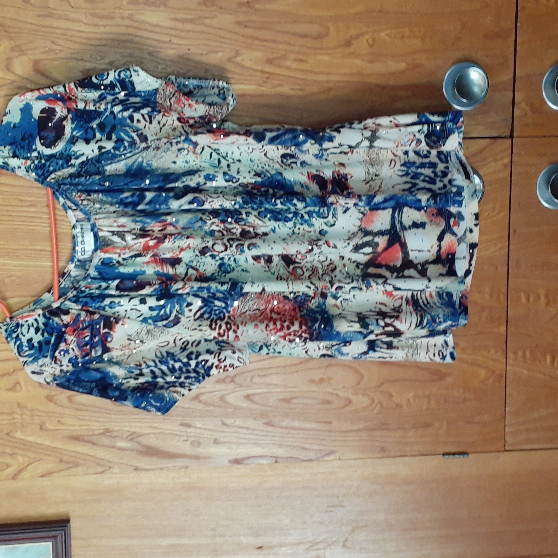 Nwot Multi Colored And Patterned Blouse